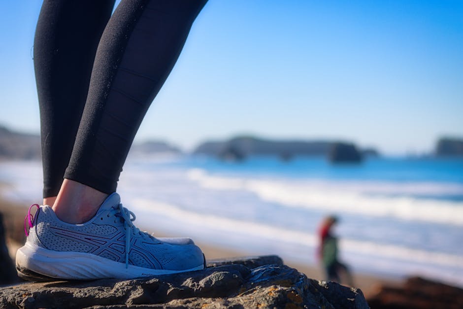 Zapatillas de running listas al amanecer